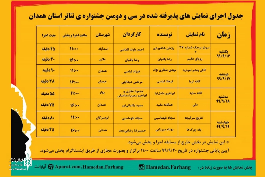 سی و دومین جشنواره تئاتر استان همدان