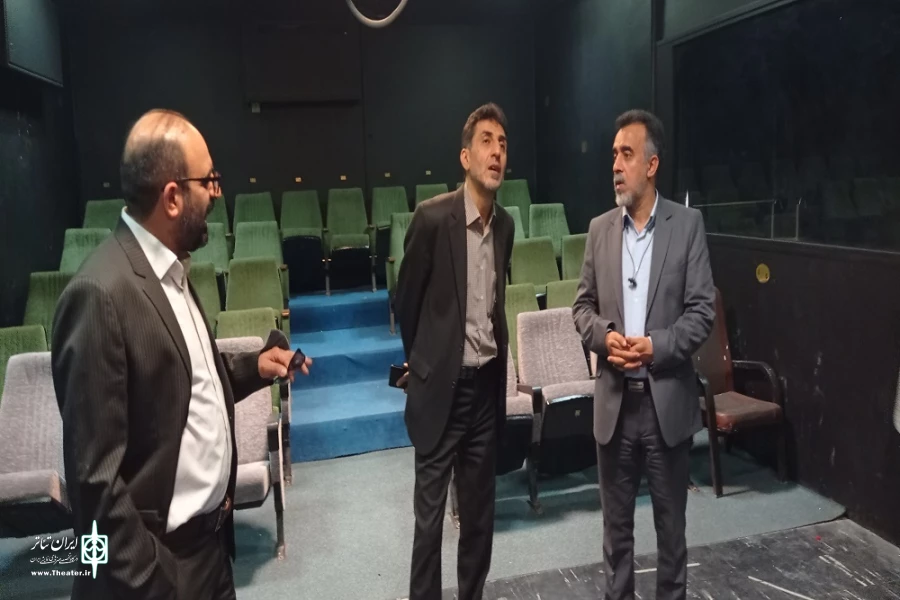 بازدید کاظم نظری مدیرکل هنرهای نمایشی کشور  از سالن های تئاتر همدان دیدن کرد